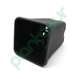 [2521560105] Maceta cuadrada negra 5L Simply 1ud